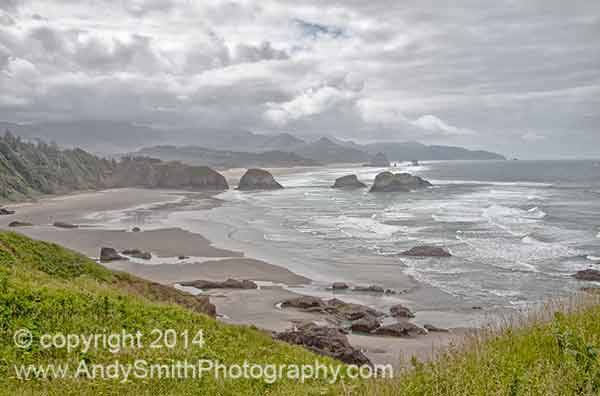 Cannon Beach from Ecola on a Stormy Day